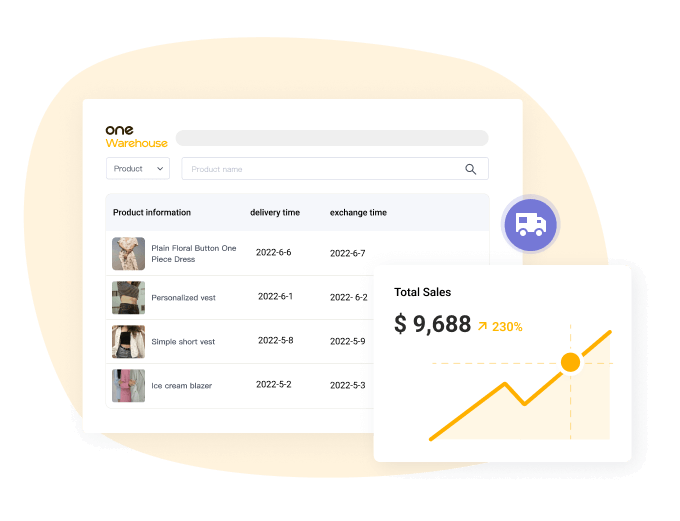 Fast and easy goods delivery with the smart warehousing and logistics system